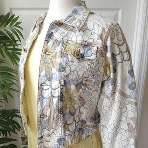 Guess Vintage Floral Denim Jacket